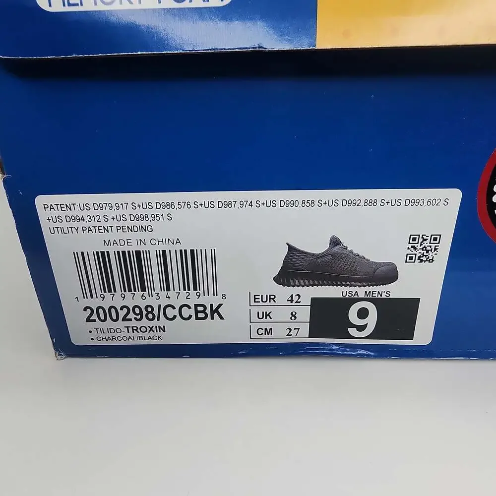 Comp Toe Work Skechers, Men Size 9